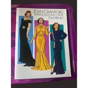 Joan Crawford Paper Dolls In Full Color By Tom Tierney 1983